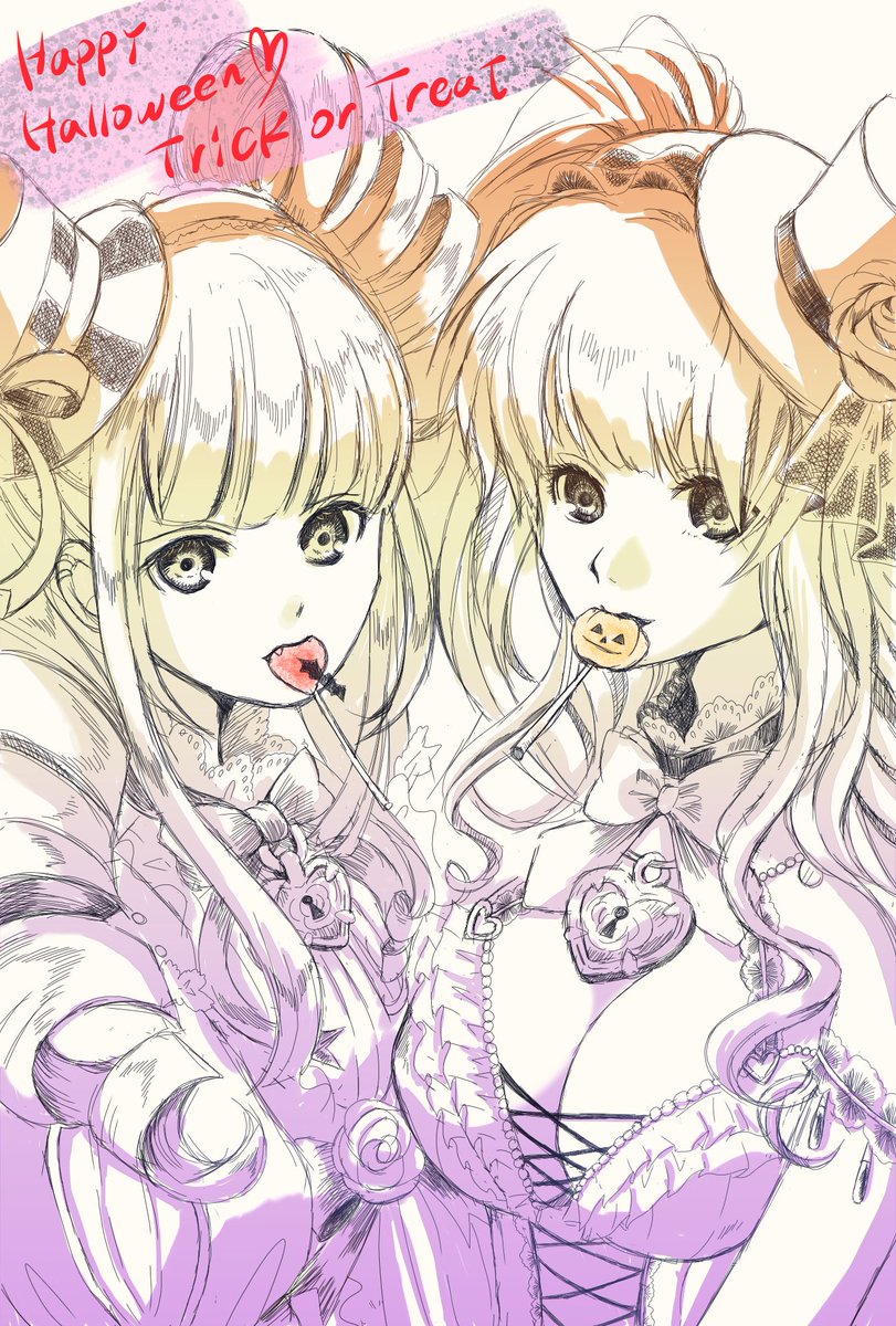 みみいか 黒ウィズ チェチェとマチアのハロウィンをf