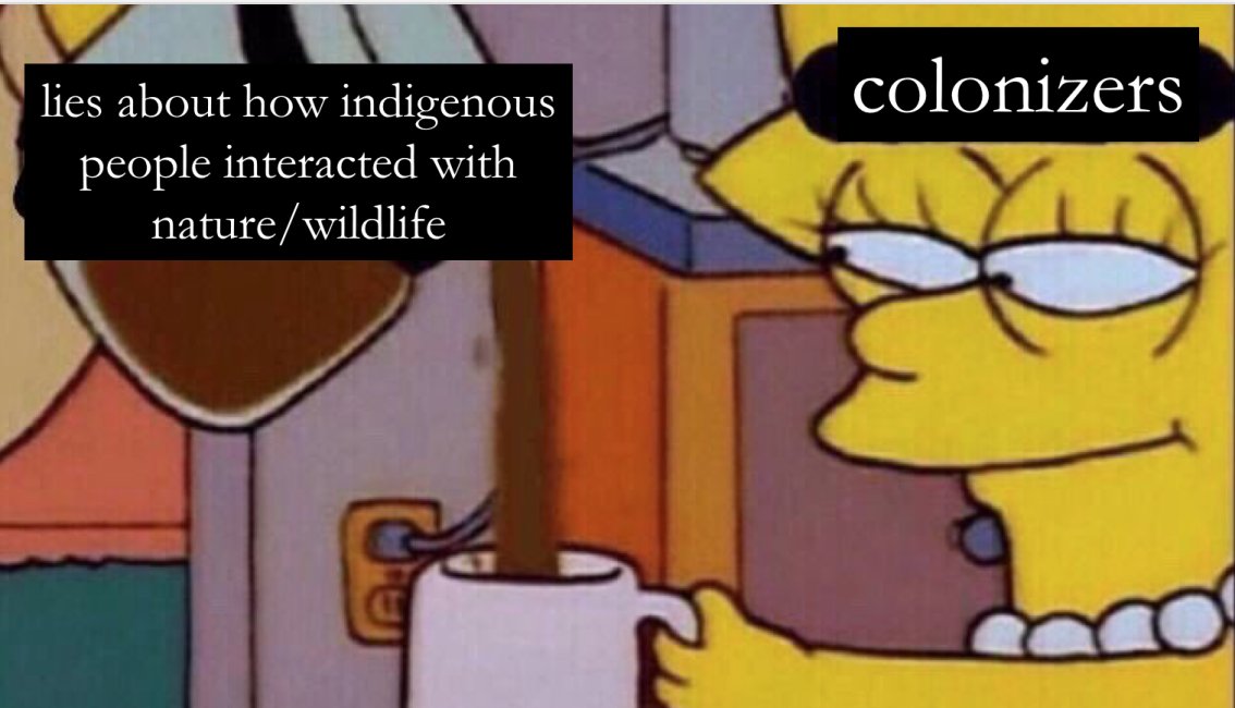 colonization was a violent process. murder, rape, theft, all the biggies. and because the colonizers weren't psychopaths, they had to tell themselves some lies to deal with the hideous trauma that they were perpetrating on other humans. let's look at some.  #bloodparks