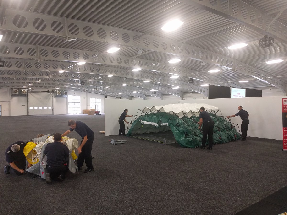 KentPrepared's tweet photo. And here's how to pack down the decontamination tent - many thanks to @kentfirerescue for demonstrating it to us today #KRF2018 https://t.co/kAU76VADGI