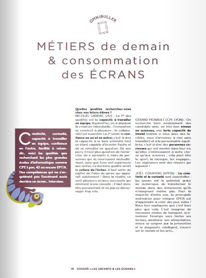 GirlsTechDay's tweet photo. à découvrir le dossier "Les enfants et les écrans" dans #BubbleMag @Team_Bubblemag la boite à idées des parents responsables et curieux qui a consacré un dossier sur les métiers de demain et la place des filles (page 49-60) https://t.co/Z9NooK6MnC #GirlsTechDay #MoreWomenInTech https://t.co/eOAov5k11s