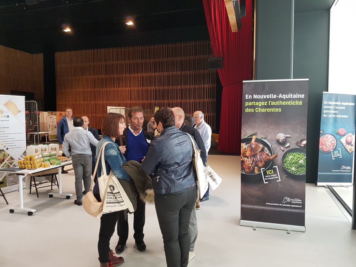 AANA_officiel's tweet photo. Rencontres professionnelles de la #restauco #bio et #locale à #Jonzac organisées par l’#AANA et #INTERBIO : + de 50 producteurs, transformateurs et distributeurs de @NvelleAquitaine présents ! 
Plus d'infos : https://t.co/CDQrDuaYPK https://t.co/X2E9RNKozG