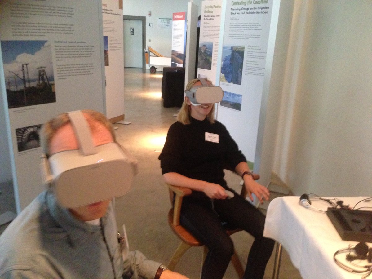 _GeorgeHolmes's tweet photo. Testing out the virtual reality experience of simulated wildness as part of our @enhanceitn final exhibition in Munich @DeutschesMuseum https://t.co/GcE2Vj3nn2
