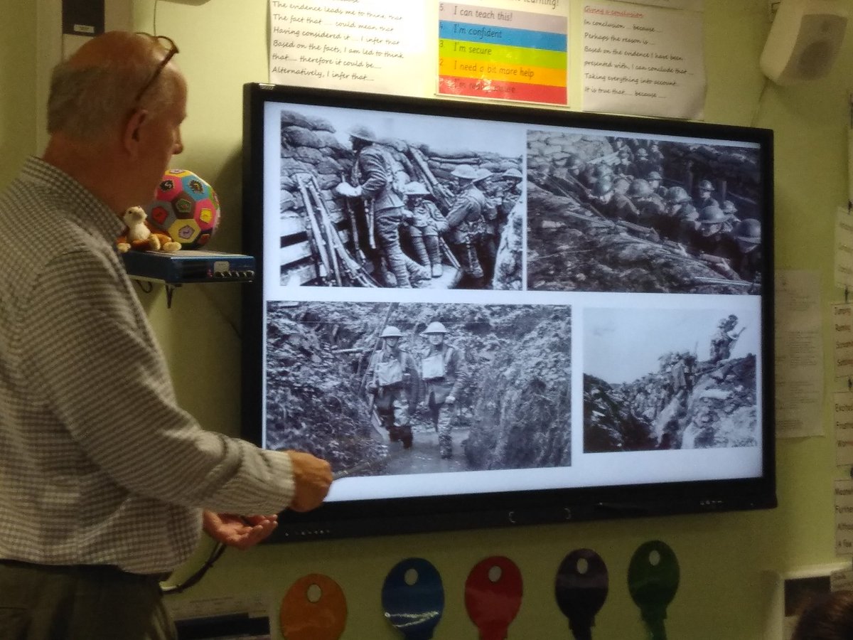 MrSoulBFS's tweet photo. Really interesting WW1 assembly and workshops in Year 6 to kick start ideas for our learning next term! #BFcurriculum @HeadBeechfield https://t.co/6odkWnC9K0