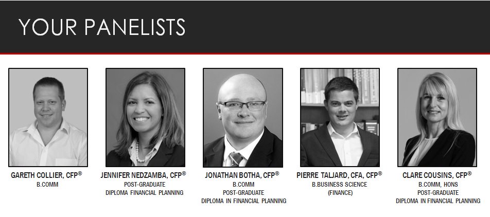 crueinvest's tweet photo. The panelists for this evening's talk at the Allan Gray Auditorium aimed at getting young professionals started on their financial journeys @FPI_SANews #FinancialPlanning #makeaplan https://t.co/nloJ0UoWvv