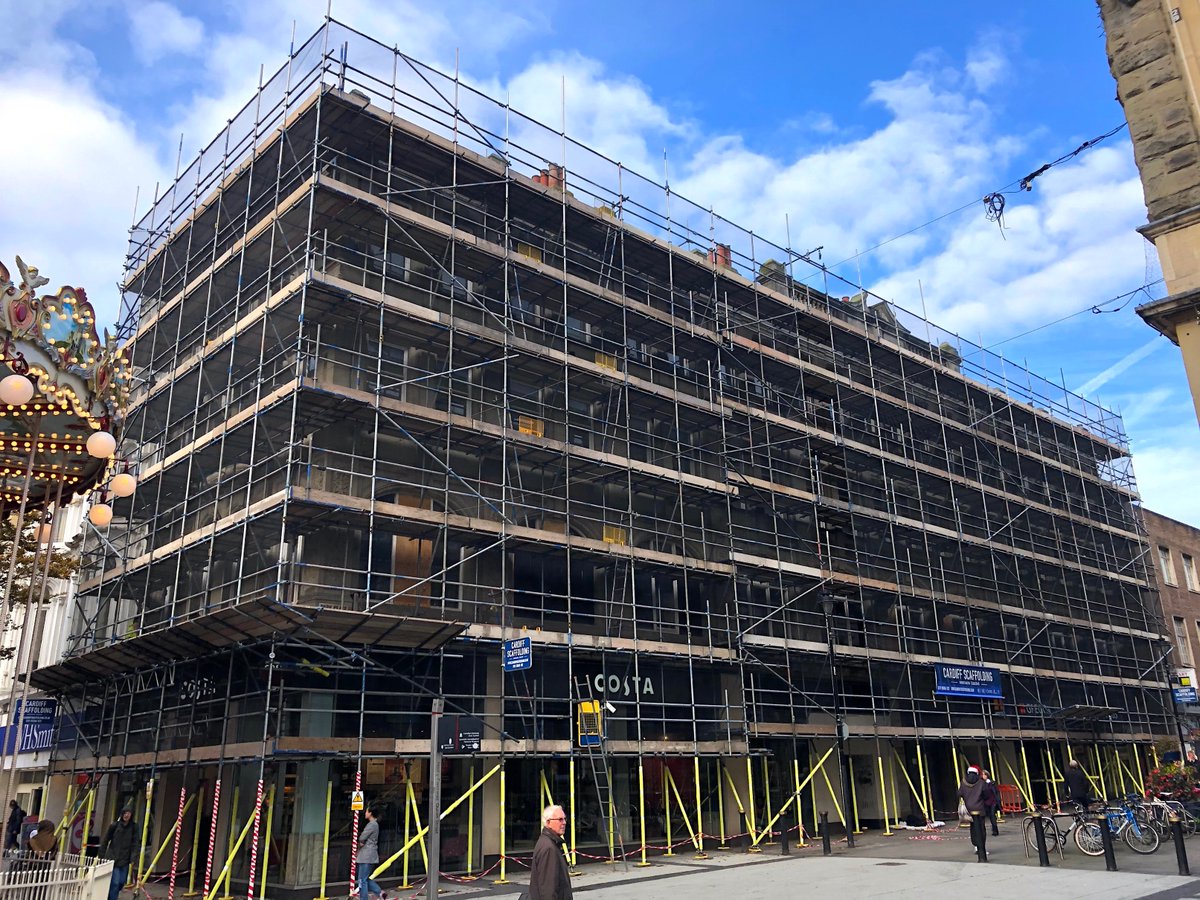Our works at 87 Queen Street are now complete.
#Cardiff #Scaffolding #CardiffScaffolding #Access #Wales
