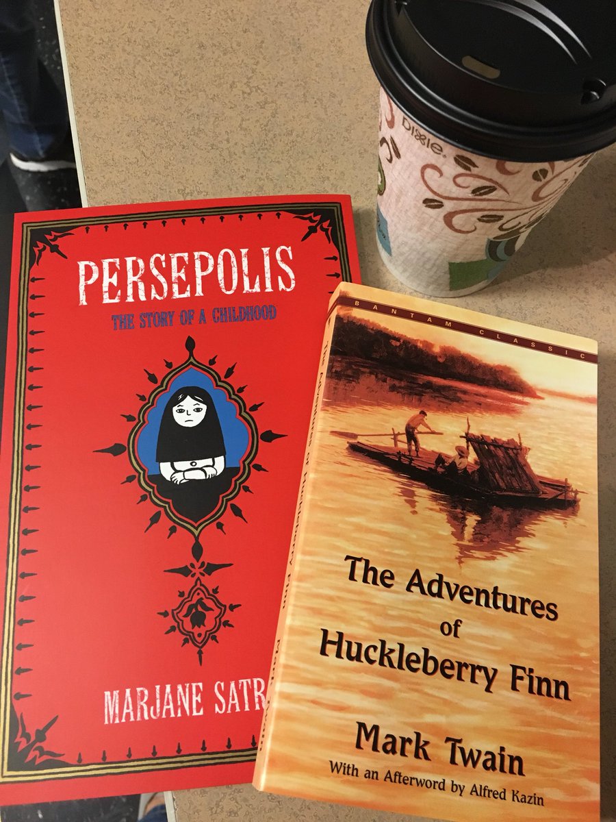 Grab a coffee and a half price book from Lancer Landing.  Huckleberry Finn $3.00