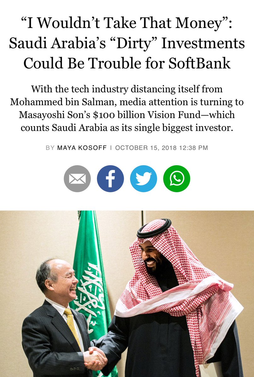FrankBullitt39's tweet photo. UBER &amp; THEIR DIRTY CASH 
FROM QUESTIONABLE PARTNERS #JamalKhasoggi 
 
#Morallybankrupt #uber #DoorsAreAlwaysOpening #UberEATS #uberape #SaudiArabia #JamalKhashoggi https://t.co/FzCf9I8SPq