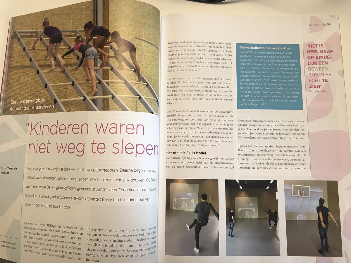 “Kinderen waren niet weg te slepen” Leuk artikel in Gymsport.nl over opening Beweegbox in <a href="/Gem_Amstelveen/">Gemeente Amstelveen</a>