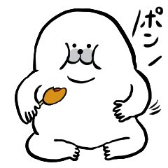 飛んじゃうアザラシLINEスタンプはあとちょっとで40個完成するよ。飛ばないように気をつけよう。 