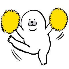 飛んじゃうアザラシLINEスタンプはあとちょっとで40個完成するよ。飛ばないように気をつけよう。 