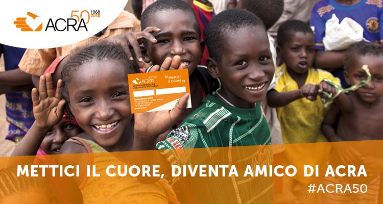 Da 50 anni siamo impegnati per una cultura di dialogo e integrazione, per il contrasto delle #povertà e la tutela dei #diritti fondamentali. Se vuoi essere al nostro fianco ➡️🧡DIVENTA AMICO DI ACRA! Tesserati oggi: acra.it/amicodiacra 
#acra50 #PovertyDay