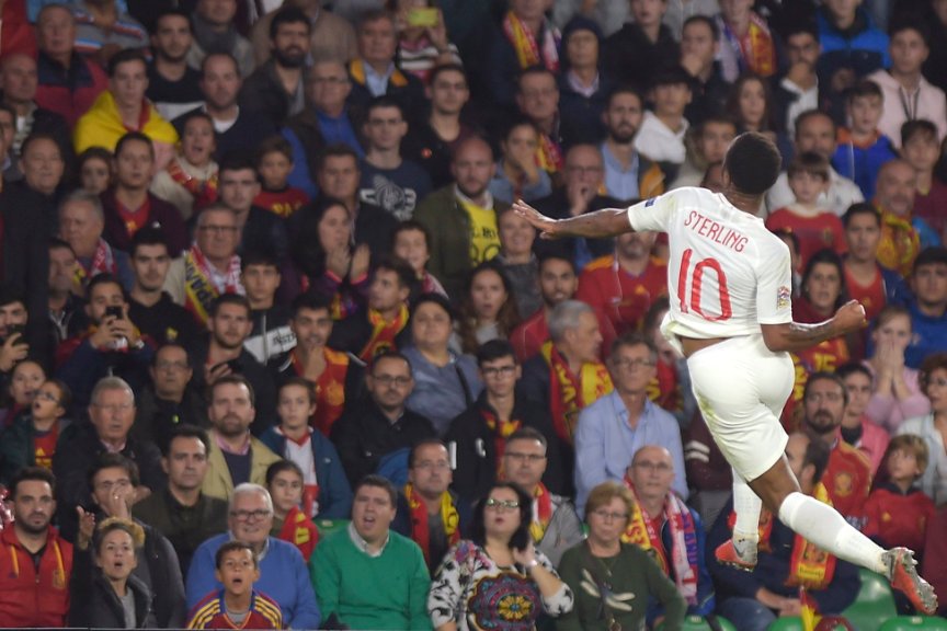 NaijaBet's tweet photo. Raheem Sterling's game by numbers vs. Spain:

45 touches
26 passes
2 shots on target
2 goals
1 chance created

Silencing the doubters. 😘

#NaijaBetMinimumWithdrawal=#500 #WednesdayWisdom https://t.co/pJhvfPqdXd