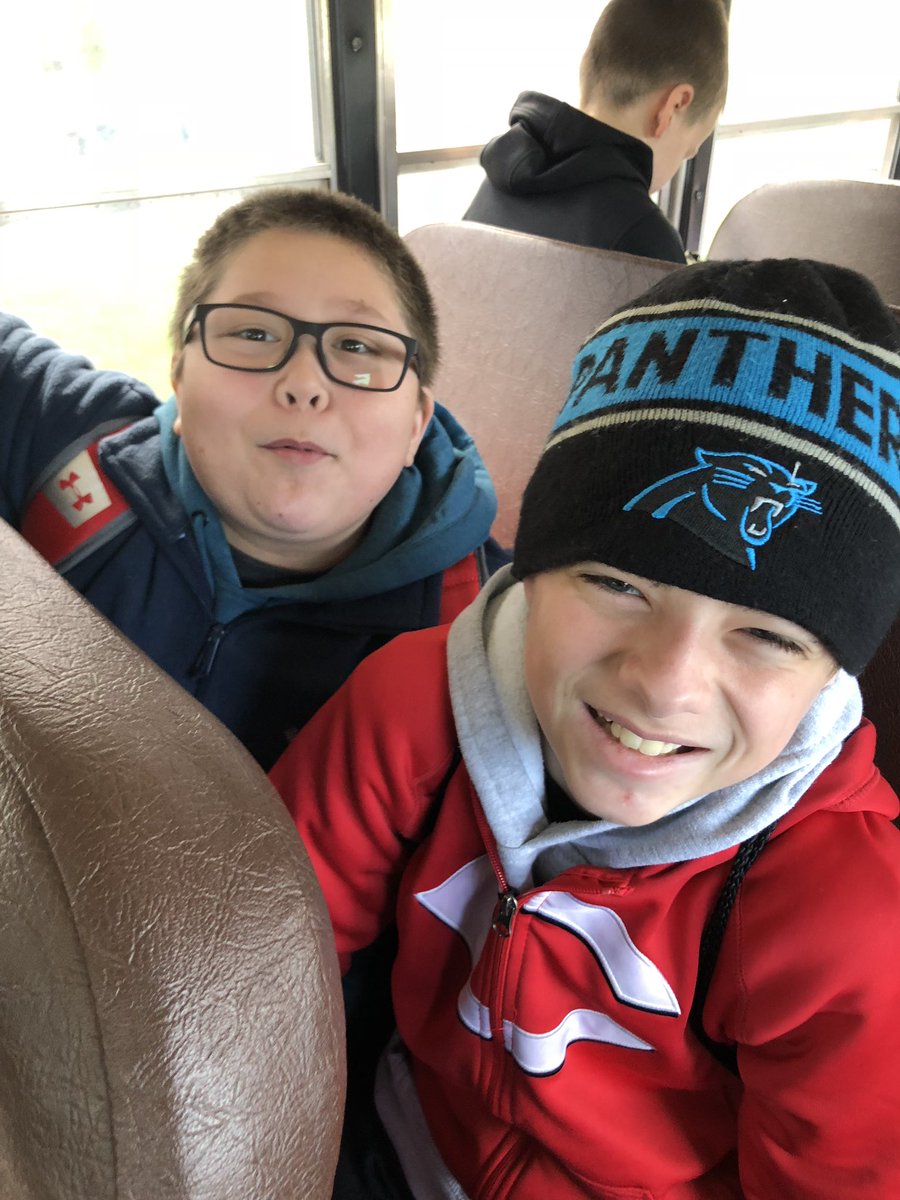 MrsBassitt's tweet photo. Here we go! These Sentinels are excited for 6th grade camp! #berkshirestrong #heartland https://t.co/x11DV3mZJs