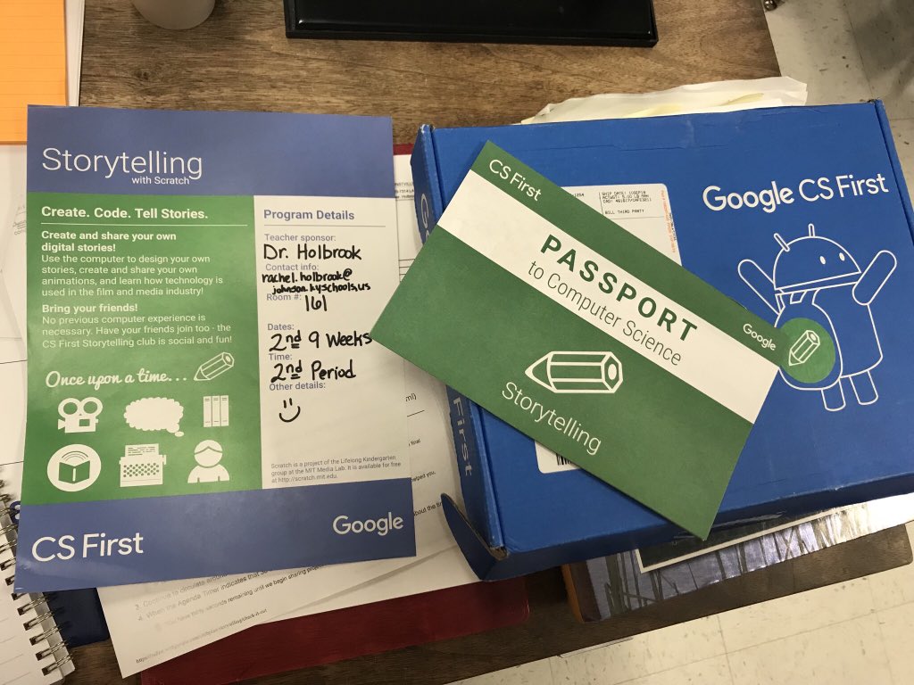 DrRHolbrook's tweet image. So this is happening! Excited for the opportunity to introduce my students to digital storytelling! Thanks Google!!! @GoogleForEdu @GoogleCSFirst