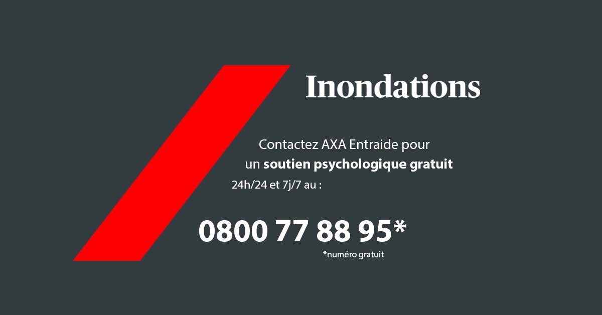 📣 Pour soutenir tous les habitants touchés par les intempéries, clients ou non clients, nous déclenchons AXA Entraide 👇 
#Inondations11 #HauteCorse