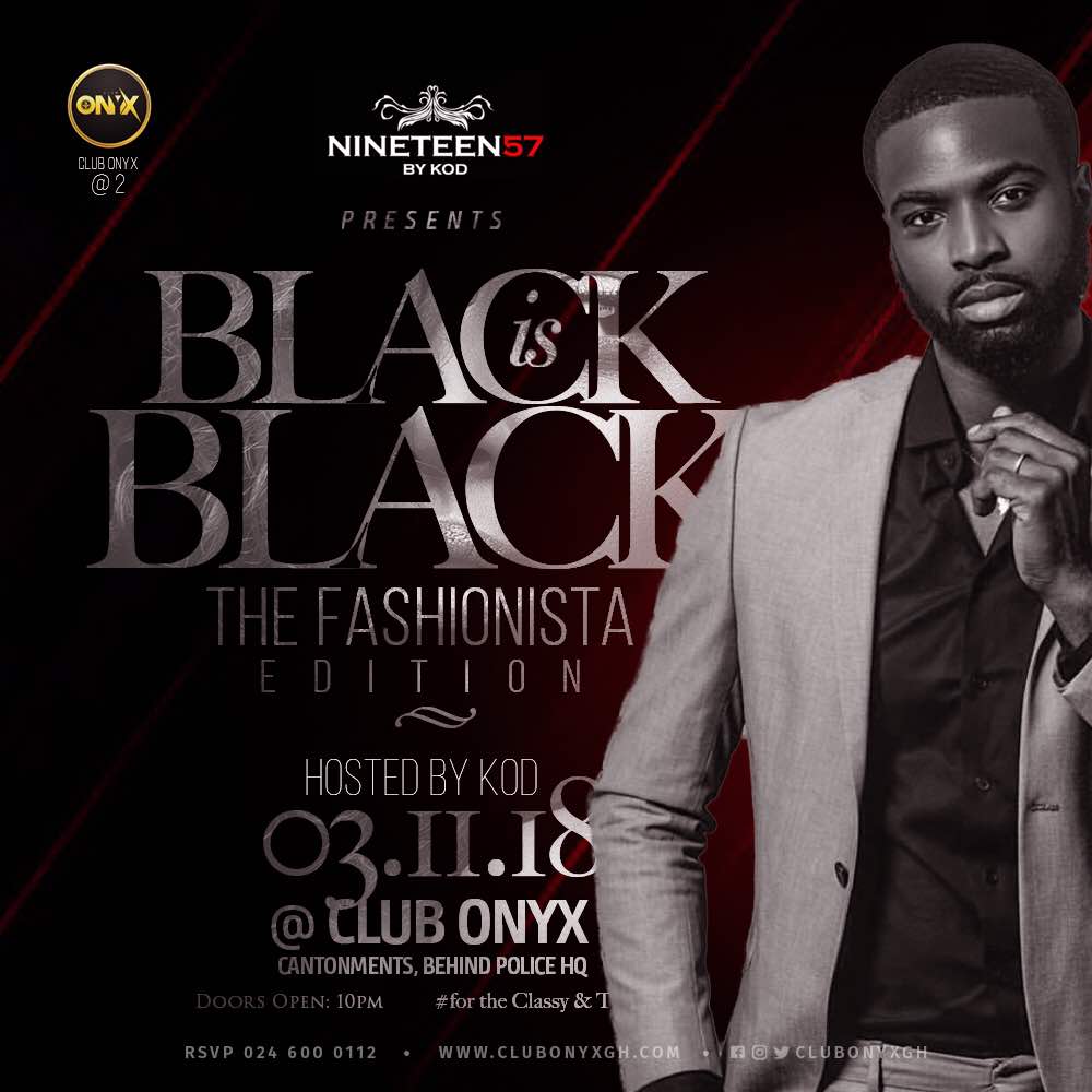 _iam_solution's tweet photo. #blackisblack is back on the 3rd of Nov at @clubOnyxgh You can't afford to miss out @teamkodgh @nineteen57bykod https://t.co/ozL8AEDfO6