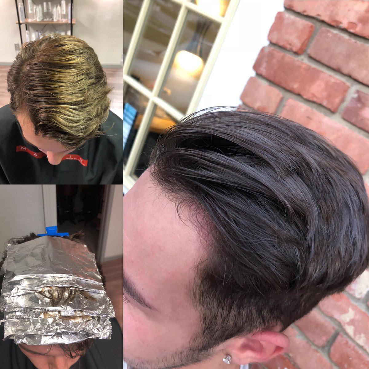 BeautyZoneBZ's tweet photo. Smokey grey “guylights” 💨🖤 Hair by Kayla. Call today 440.660.2945 #modernhair #clehairstylist #cosmoprofbeauty #fallhair #greyhair #guylights #matrixsocolorcult https://t.co/ckbeo0fWbP