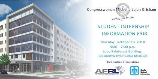 CNMsuncats's tweet photo. Internships are a great way to take #ThePathUp.
Check out the Student Internship Fair at Lobo Rainforest this Thur. Oct. 18th from 5:30 to 7pm, w/ @RepLujanGrisham @AFResearchLab @LosAlamosNatLab @SandiaLabs @SolaeroTech @northropgrumman and more.
https://t.co/OSRSZgkgpY https://t.co/irhw7e6Ve7