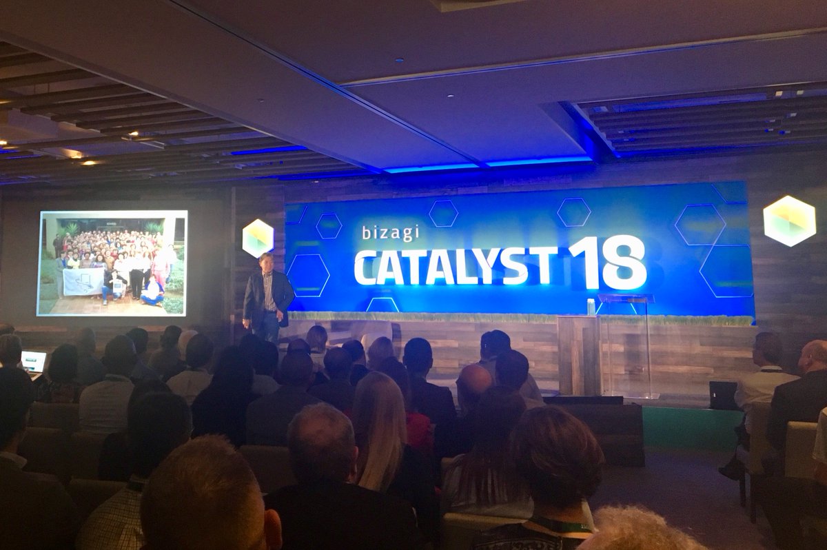 bizagi's tweet image. “The root of all innovation is the desire to create meaning.” – wise words from our headline speaker @GuyKawasaki #BizagiCatalyst #innovation
