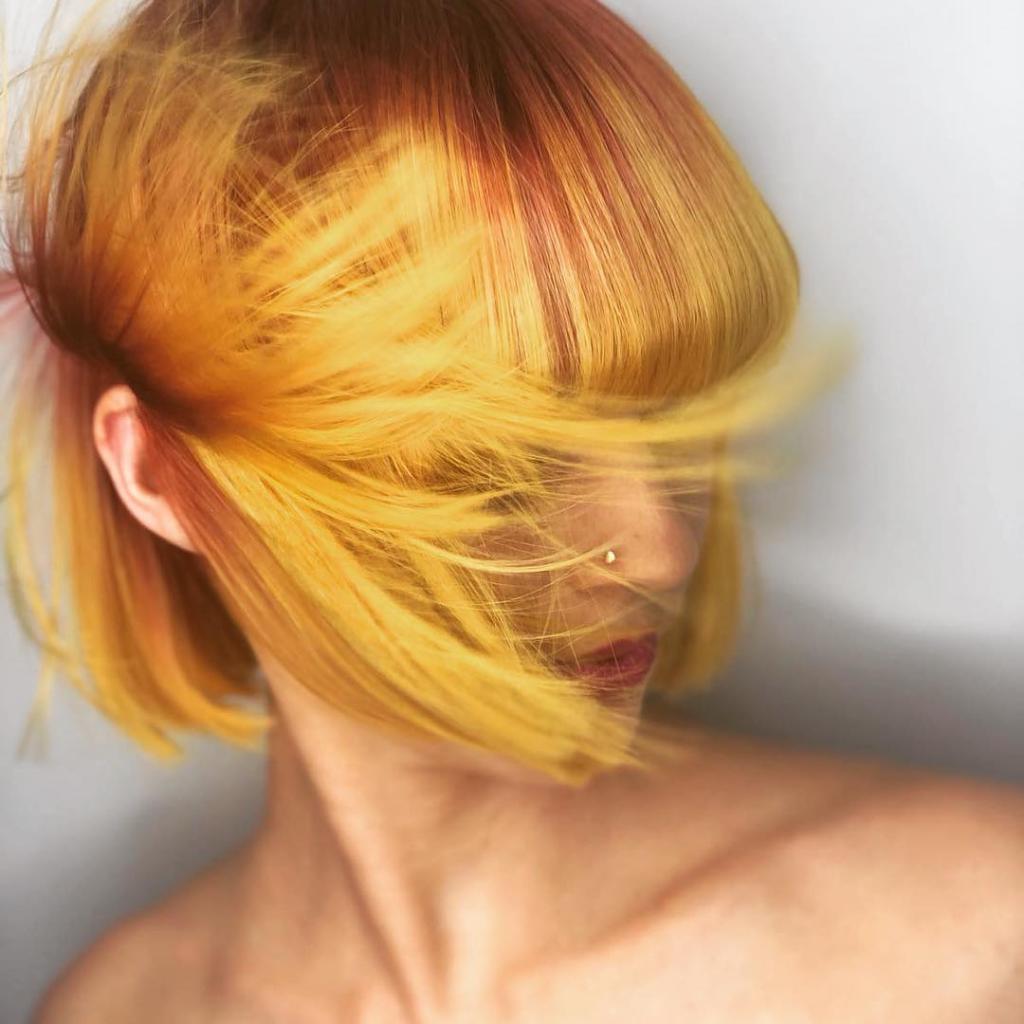 aveda's tweet photo. #AvedaColor goes electric in this bright #AvedaGinger shade by #AvedaArtist Alexandra at Nicholas Brown Salon. https://t.co/qH8d4d0sJZ https://t.co/r8V1xmDDIK