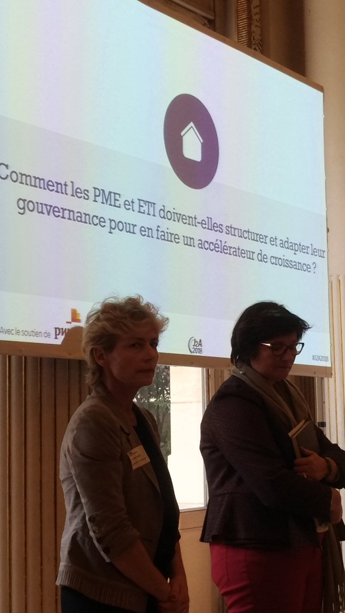 2 femmes pertinentes &amp; percutantes sur la gouvernance comme accélérateur de croissance des PME et ETI à la Journée  des Administrateurs de l'@IFA_asso
Merci pour votre précieux partage de vraies innovations en gouvernance, Pascale AUGER et Céline ELOUMOU ZOA !
#J2A2018 <a href="/M__ETI/">Mouvement des #ETI</a>