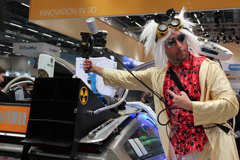 Laserscanningeu's tweet photo. Doc Brown is very fascinated by @GeoSLAMLtd ZEB-Revo RT @InsideIntergeo 2018
Have a look at our booth #12.0 B.080
#delorean #zebrevo #timetrip #backtothefuture https://t.co/Vl3DKISBCJ