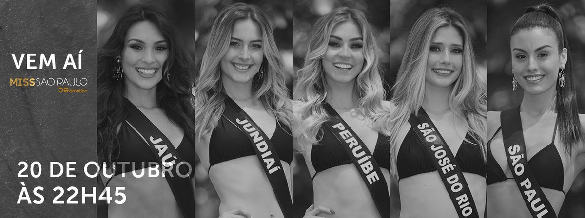 MissBrasil_Band's tweet photo. O #MissSP BE Emotion 2019 foi realizado no último dia 13, no São Paulo Expo com transmissão ao vivo no Facebook oficial do concurso. 
E no próximo dia 20 de Outubro, às 22h45, você confere o especial do concurso na tela da @BandTV! https://t.co/q0ng7tVyLz