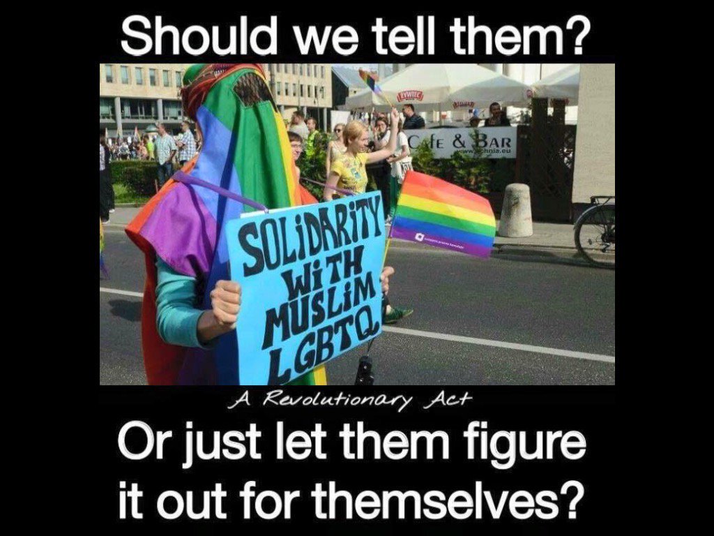 wattsa_matta's tweet photo. @LauraLoomer so ironic when #sallykohn #MSNBC act as apologists for #ShariaLaw and stand with her pal #LindaSarsour
when #Democrats call anyone with legitimate concerns #islamophobes
when the #DemocraticParty stands with #Islam and claims its also there to protect the #LGBT #LGBTQ community https://t.co/GNMAMUdW2y
