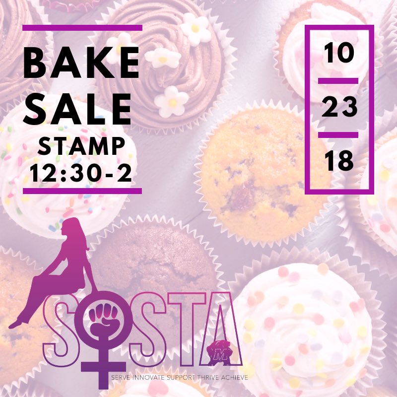 Come out next tuesday, Oct. 23, and get some baked goods! ✨
