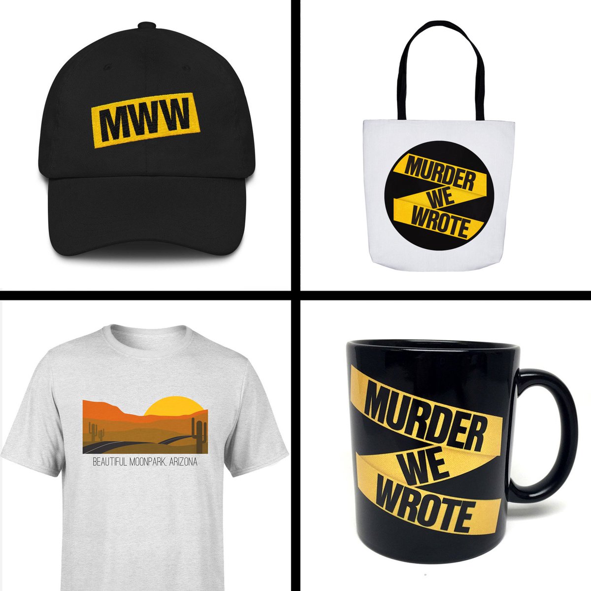 Show the world that you are a true fan of fake crime. Visit the official Murder We Wrote store for all your murder needs! #murderwewrote #podcast #faketruecrime #bringbackcasey ow.ly/unEg30mh028