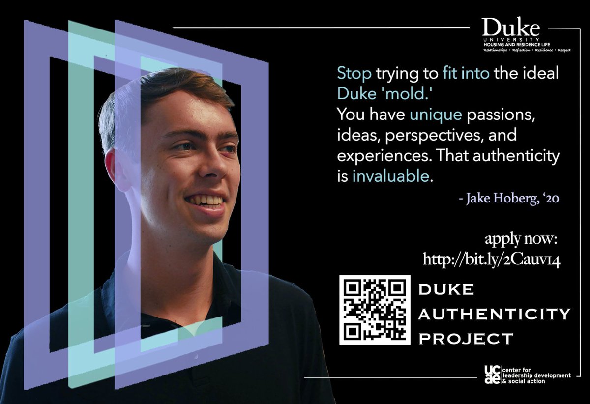 DukeLDSA's tweet image. Are you a first-year interested in exploring what it means to be authentic at Duke? Apply for the Duke Authenticity Project, a retreat at YMCA Camp Hanes from Nov. 2-3, where you can create meaningful relationships &amp;amp; learn about yourself. Visit bit.ly/2Cauv14 to apply!