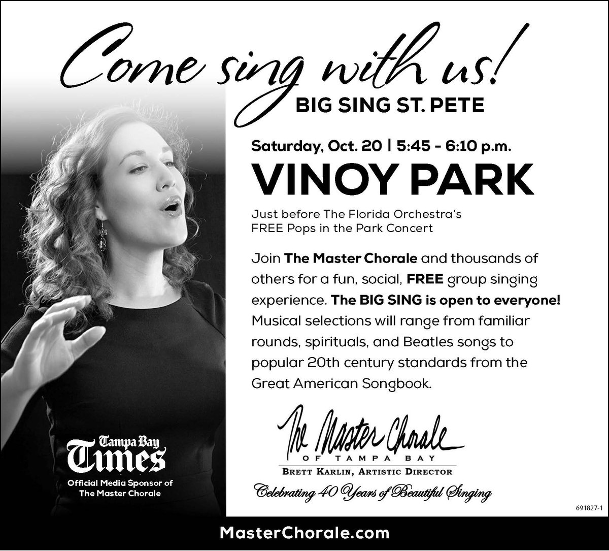Master Chorale of TB (@masterchoraletb) on Twitter photo We're excited to have Claudia Liliana Becerra Bolaño as our #BIGSINGSTPETE conductor! Join us for a wonderful sing at 5:45 pm this Saturday at <a href="/VinoyPark/">Vinoy Park</a> and stay for <a href="/FlaOrchestra/">Florida Orchestra</a> 's #FREE Pops in the Park concert with a fireworks finale! floridaorchestra.org/event-view/?ev… We're excited to have Claudia Liliana Becerra Bolaño as our #BIGSINGSTPETE conductor! Join us for a wonderful sing at 5:45 pm this Saturday at <a href="/VinoyPark/">Vinoy Park</a> and stay for <a href="/FlaOrchestra/">Florida Orchestra</a> 's #FREE Pops in the Park concert with a fireworks finale! floridaorchestra.org/event-view/?ev…
