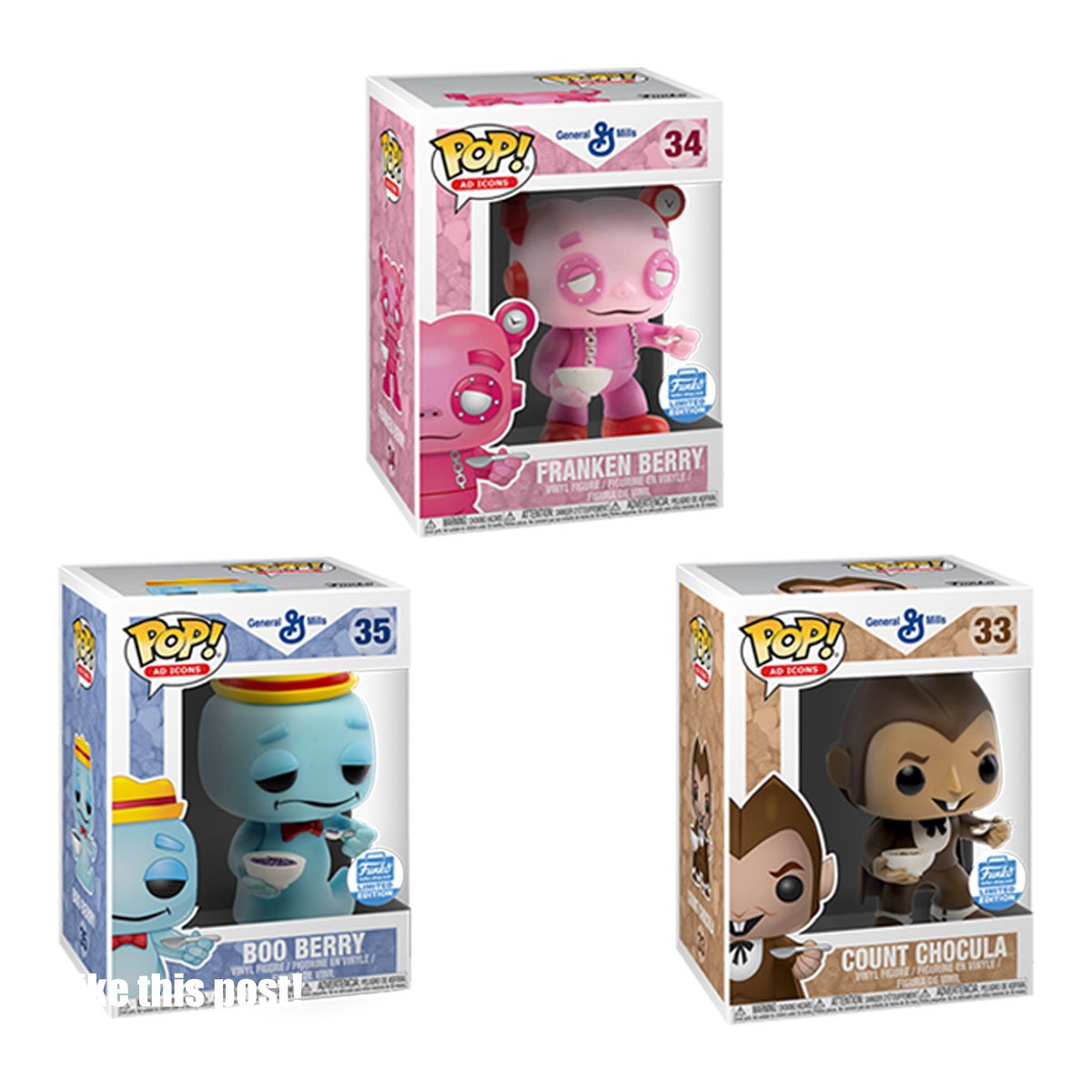 RT & follow @OriginalFunko for a chance to win a Funko Shop Exclusive Pop! Ad Icons: Cereal Monsters 3-Pack Bundle!