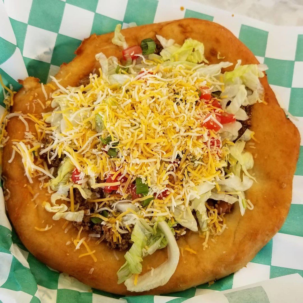 TieDyeTravels's tweet photo. This incredible Indian fry bread taco is the one thing 8 must have at each year’s Arkansas State Fair. Find it at Pat’s Kitchen. #indianfrybreadtaco #patskitchen #ARStateFair #fairfare https://t.co/VDwafLkjvd (on The Sideblog at https://t.co/BS0cTsgazy) https://t.co/wvar75X199