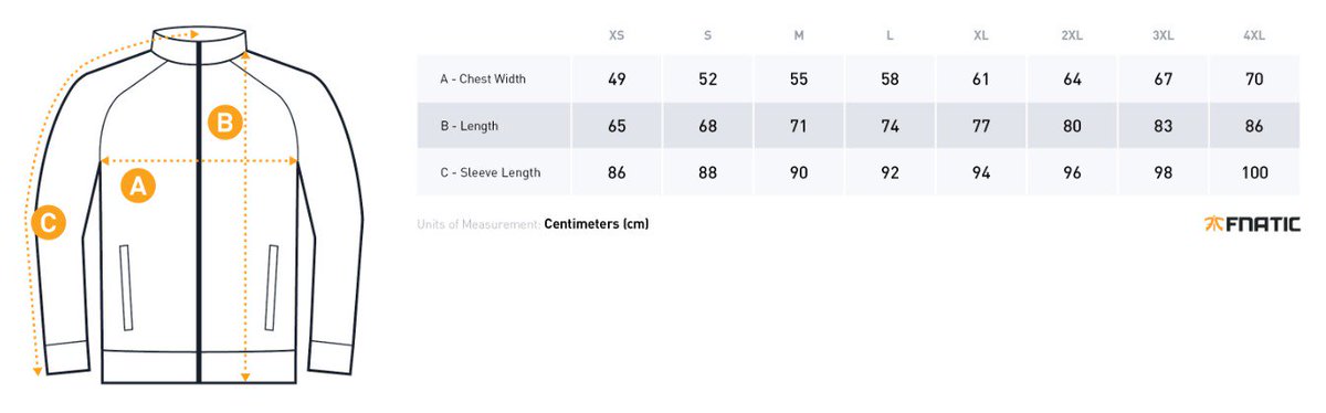 SanchoFTW's tweet photo. @FNATIC Hey I usually wear an L in the Adidas measure chart but when I compare them an Adidas L is bigger than an Fnatic 4XL. Is an error?

Thanks, https://t.co/e0ZcloDmHE