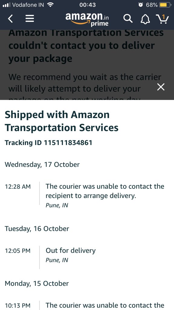 ahingmire91's tweet photo. @AmazonHelp https://t.co/KOJ8zibkwt