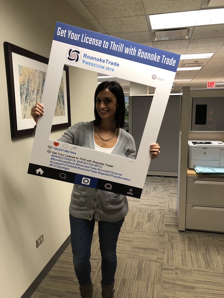 ATACarnetAmanda's tweet photo. All hands on deck in preparing for @wesccon including the Illinois #ATACarnet team having fun with our booth prop! @RoanokeTrade #WESCCON2018 https://t.co/luXIZgIgrh
