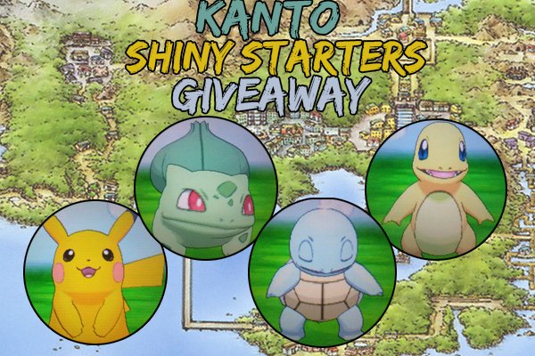 shiny_WT's tweet photo. 💫KANTO SHINY STARTERS GIVEAWAY💫
RT + FOLLOW for a chance to win ALL KANTO STARTERS!! 
3 winners
Ends on Wednesday 24. Good luck everyone!! https://t.co/zeSznDJx6s
