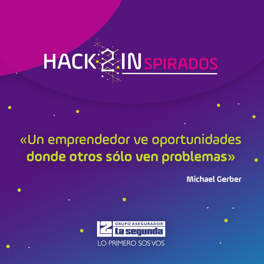 ElHubL2's tweet photo. #Hack2INspirados con una muy buena recomendación de Michael Gerber!
Te considerás un verdadero emprendedor? 💪😊
#hack2in #emprendedores https://t.co/4YqZAhCMbQ