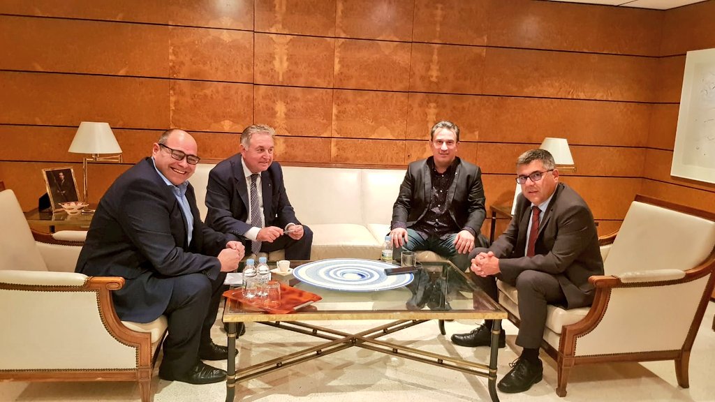 El delegado del Gobierno en la Comunitat Valenciana @JuanCFulgencio se reúne con la Federación de Ocio,Turismo, Juego e Industrias Afines de la CV <a href="/FoturValencia/">Fotur Cv</a>