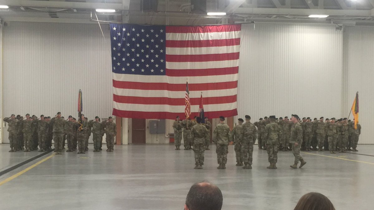 SenatorRitchie's tweet photo. Wishing the very best to the @drum10thmtn #2BCT as it cased its colors today for another tour overseas. The soldiers are headed to Afghanistan and Kosovo. Come home safely. #ClimbToGlory https://t.co/9I4377LSFt