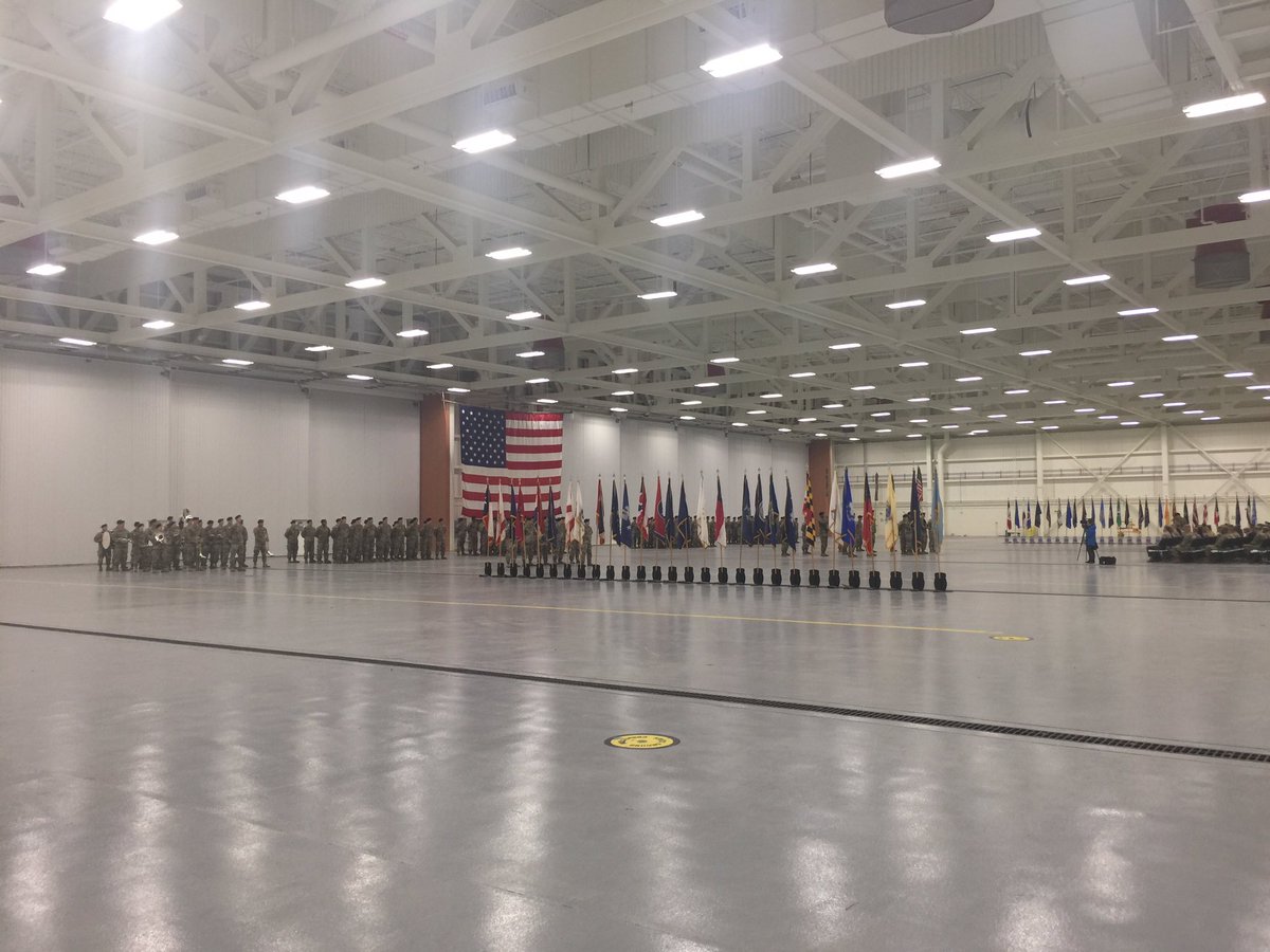 SenatorRitchie's tweet photo. Wishing the very best to the @drum10thmtn #2BCT as it cased its colors today for another tour overseas. The soldiers are headed to Afghanistan and Kosovo. Come home safely. #ClimbToGlory https://t.co/9I4377LSFt