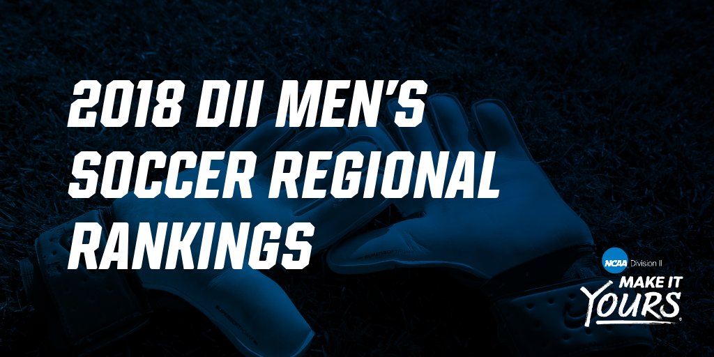 The first set of Men's #D2SOC regional rankings are now listed here: on.ncaa.com/1017D2MSOC.