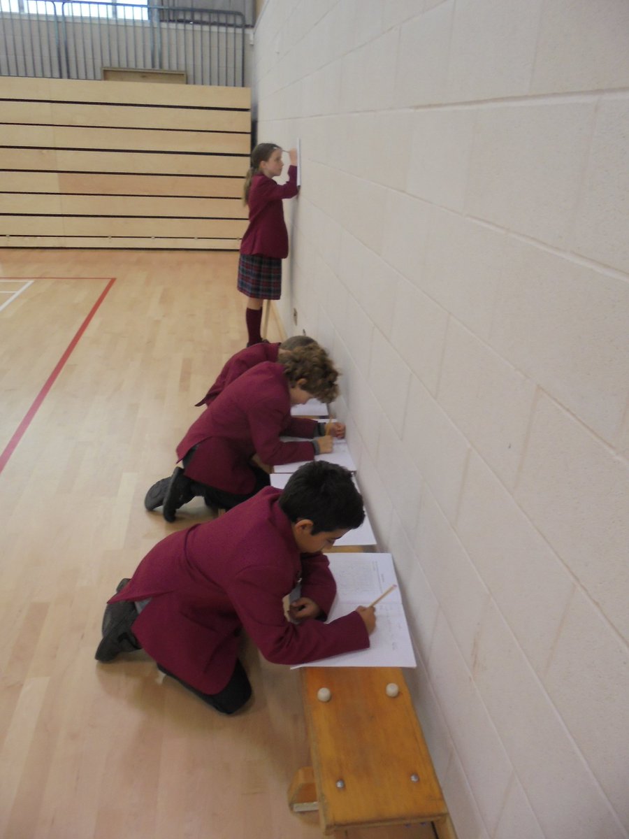 eversfield647's tweet photo. Form 5 doing some practical maths. They had the challenge of finding the perimeter of parts of the JSB. #buddingarchitects https://t.co/KQnKZKydhm