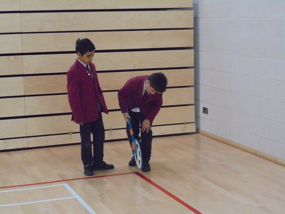 eversfield647's tweet photo. Form 5 doing some practical maths. They had the challenge of finding the perimeter of parts of the JSB. #buddingarchitects https://t.co/KQnKZKydhm