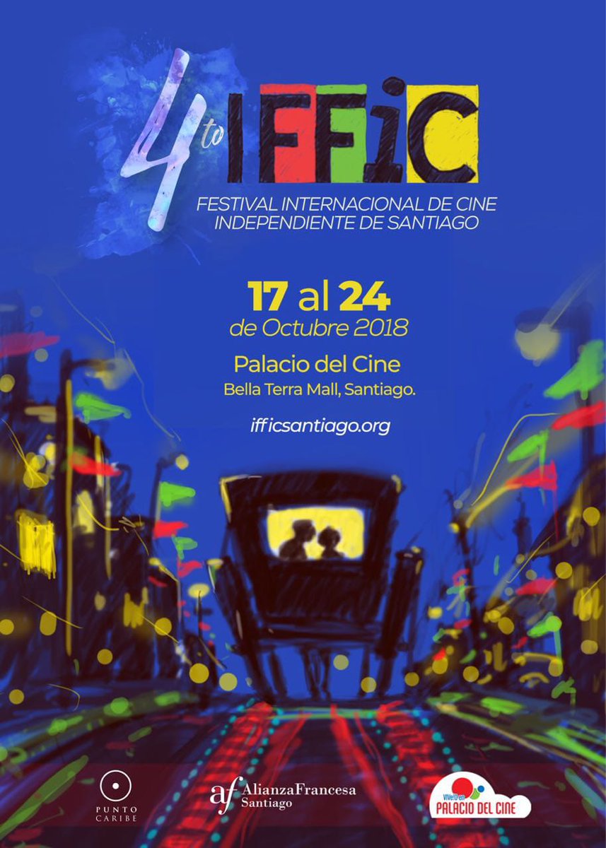 Qu'attendez-vous pour venir participer au 4ème Festival International du cinéma indépendant de Santiago, RD. Cela se passera du 17 au 24 octobre 2018 au Palacio Del Cine, Santiago.😄