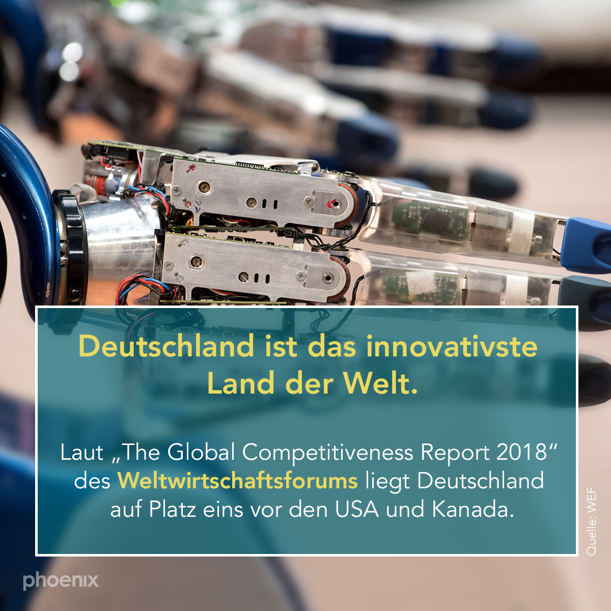 Deutschland ist das innovativste Land der Welt. Das hat eine Analyse des Weltwirtschaftsforums herausgefunden. #phoenix #Innovation