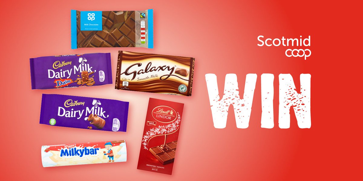 Scotmid's tweet photo. #Competition FLW+RT to #win these bars of chocolate. This comp closes 22/10/18. Scotland only. You must follow us or your entry won't count. #GoodLuck #ChocolateWeek https://t.co/gqb2KzwazW