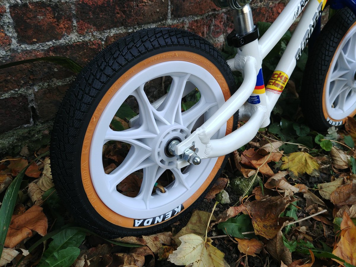 locksofsandwich's tweet photo. If you grew up in the 80s you'd have either owned a #Raleigh #Burner or wanted one. Now Raleigh have produced a #balancebike version, in the classic #TeamBurner colours with the white #Skyway #Tuff2 wheels. https://t.co/S7o6oHMUpH #retrobike #locksofsandwich #newbikeday https://t.co/qJJWrXT3yg