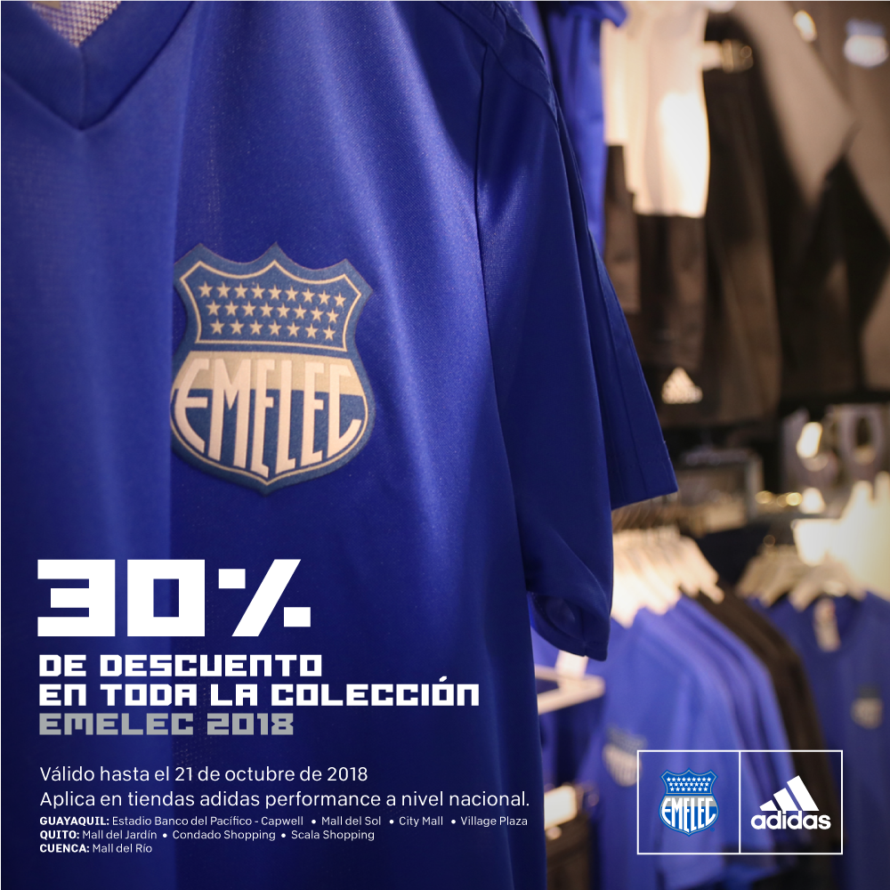 تويتر \ Club Sport Emelec على "Y tienes la colección de #Emelec 2018? Sí aún no la completas aprovecha está increíble oferta y visita tus tiendas adidas performance a